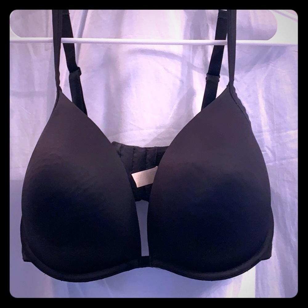 Cacique black plunge bra